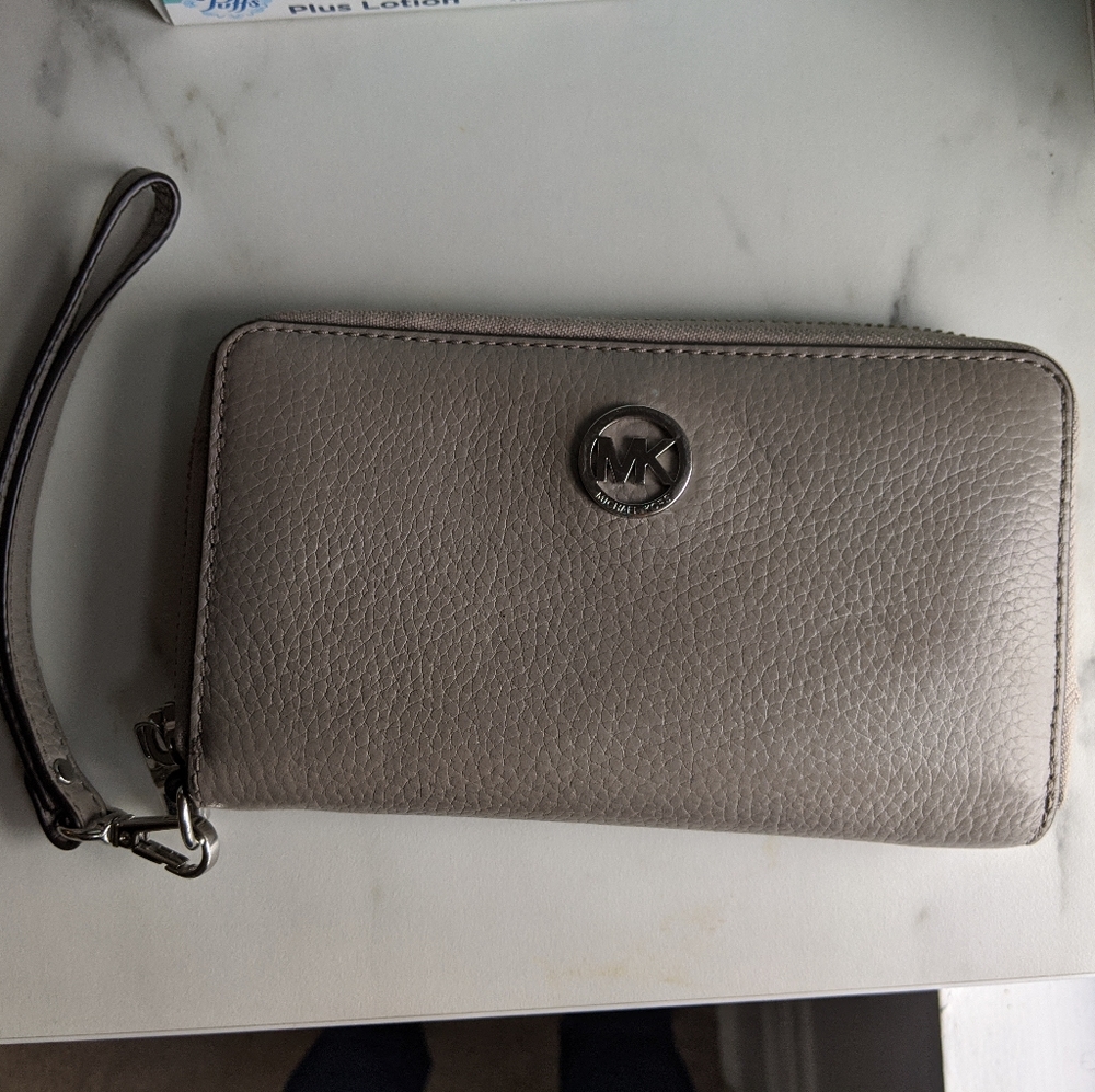Heather Grey Michael Kors Wallet/Wristlet